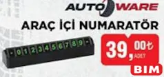 AUTOWARE ARAÇ İÇİ NUMARATÖR AUTOWARE ARAÇ İÇİ NUMARATÖR